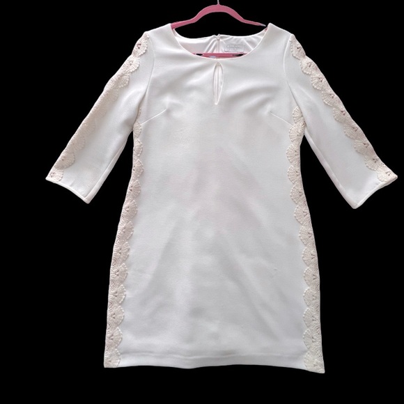 Jessica Simpson Lined Dress with Crotchet Detail. Size 10 - Picture 2 of 15